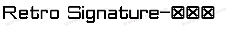 Retro Signature字体转换